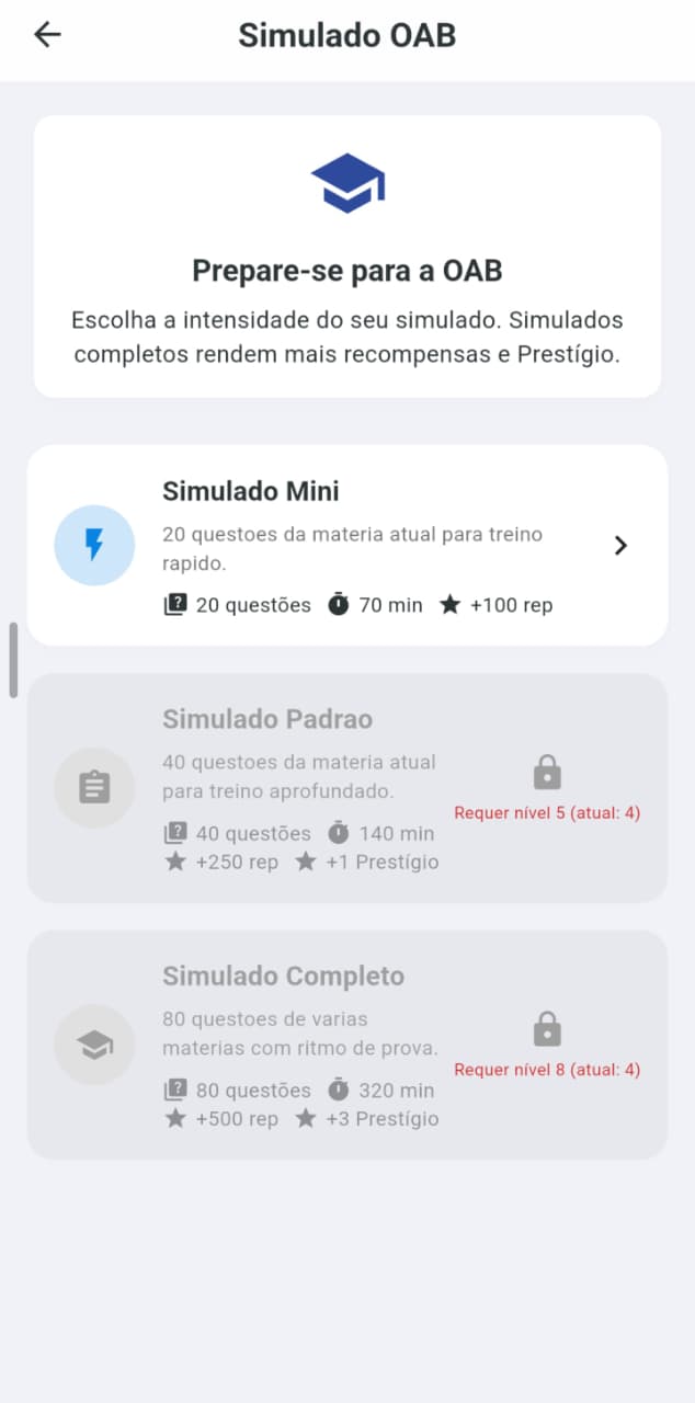 Tela principal SuperOAB